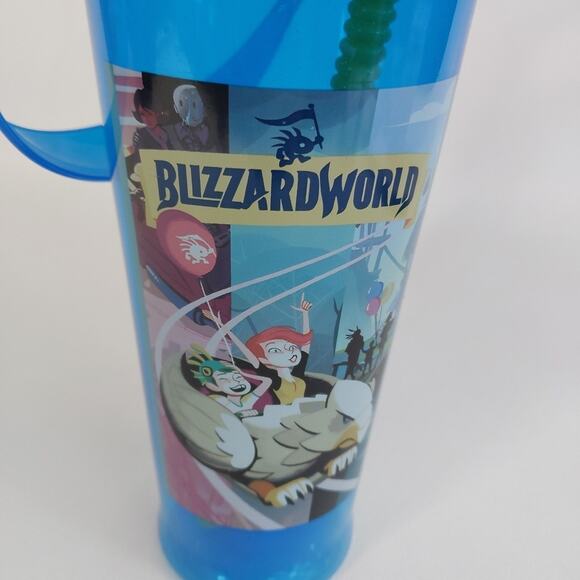 Overwatch‎ Blizzard World Theme park cup Water bottle with Straw - Picture 2 of 5